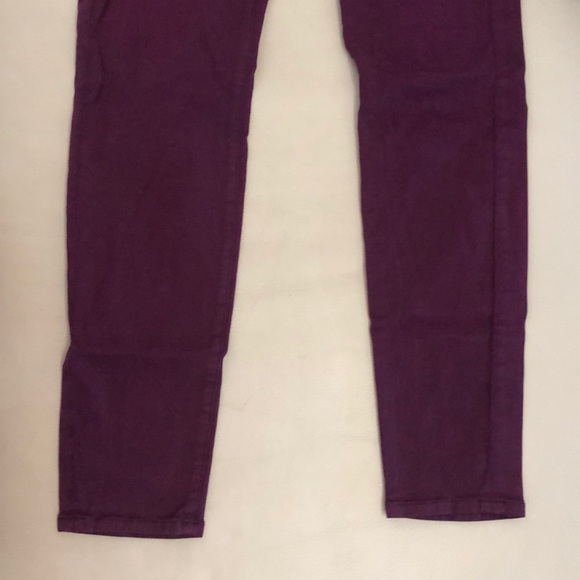 7 for all mankind purple skinny jeans Sz 28 - Picture 4 of 5